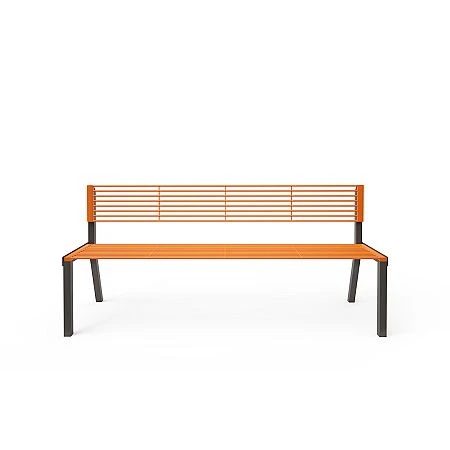 Parková lavička s opěradlom 1,8m kov Parková lavička s opěradlom 1,8m kov